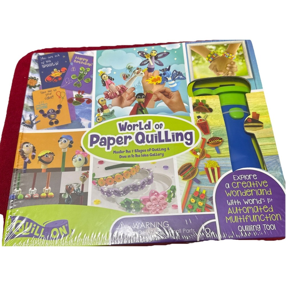 World of Paper Quilling w/ Electric Quilling Tool‎ | Paper Quilling Kit | Sealed